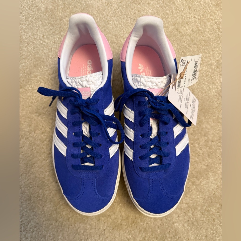 adidas Women's Blue and Pink Sneakers